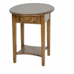 Cheapest 🔥 HomeRoots Burnished Walnut Hardwood Rounded End Table 🧨