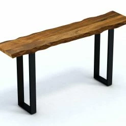 Budget 🌟 HomeRoots Live Edge Acacia Wood Console Table 💯