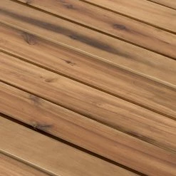 Cheapest ⭐ SEASONAL ABODE Farmhouse Wood Brown 35.6" x 35.6" Round 1 Piece Coffee Table ⭐ -Cheap Living Room Store SA80116 DS AB 5