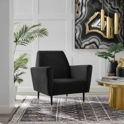 Best deal 😉 INSPIREDHOME CO Cutter Velvet Square Arms Accent Chair 👍