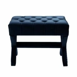 Promo ❤️ INSPIREDHOME CO Kenny Velvet Tufted Ottoman 🎉 -Cheap Living Room Store an4mtbsijbxfpmlfjzqu
