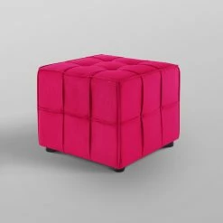 New 😉 INSPIREDHOME CO Jett Velvet Cube Ottoman 🎉 -Cheap Living Room Store deu7o2j1kulpjiqwciqt