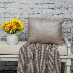 Best Pirce 🔥 HomeRoots Touch of Silver Natural Throw Pillow 🔔