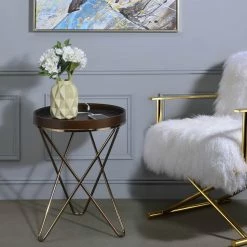 Best Pirce βοΈ HomeRoots Pearlescent USB Side Table π