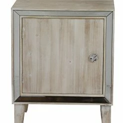 Top 10 😉 HomeRoots Wash Wood Finish Mirrored Glass Door Cabinet ❤️