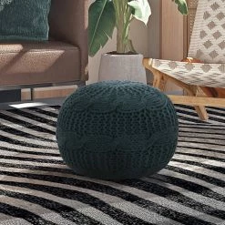 Flash Sale π― INSPIREDHOME CO Veronika Hand Knitted Pouf π