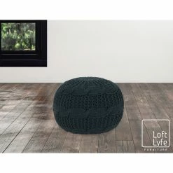 Flash Sale 💯 INSPIREDHOME CO Veronika Hand Knitted Pouf 🌟 -Cheap Living Room Store gp4jpdu2fvofqzpnx5pc