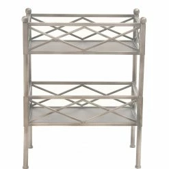 Top 10 π₯° HomeRoots Stylish Brushed Silver 2 Shelf End Table π€©