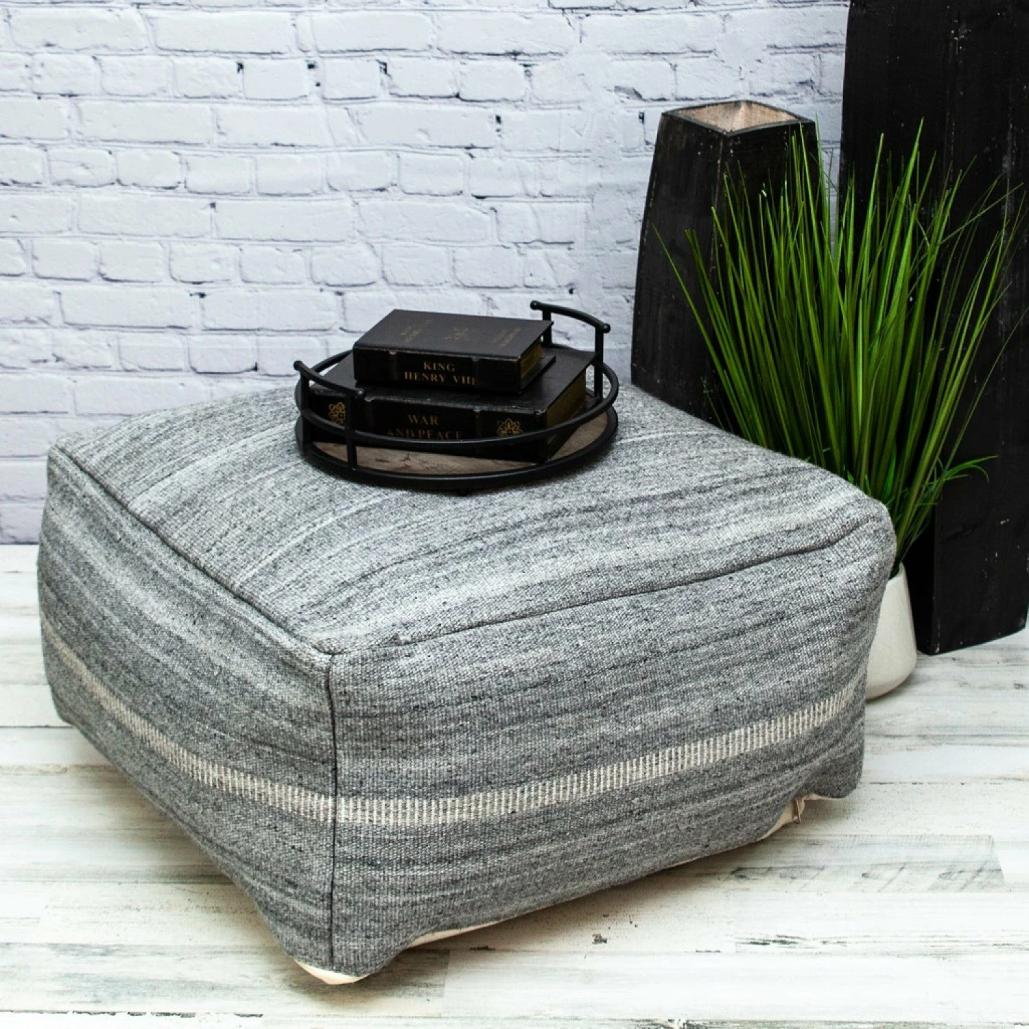 Hot Sale π HomeRoots Stylish Steel Grey Pouf βοΈ 1 Hot Sale π HomeRoots Stylish Steel Grey Pouf βοΈ