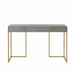 Brand new ✔️ INSPIREDHOME CO Yadira Faux Shagreen 2 Drawers Console Table 😉 -Cheap Living Room Store jjwf5g3pd1jguuucc8bk