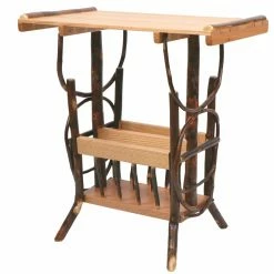 Discount π Brushy Mountain Enterprises Pier 1 Amish Handmade Hickory and Oak Magazine Rack End Table π