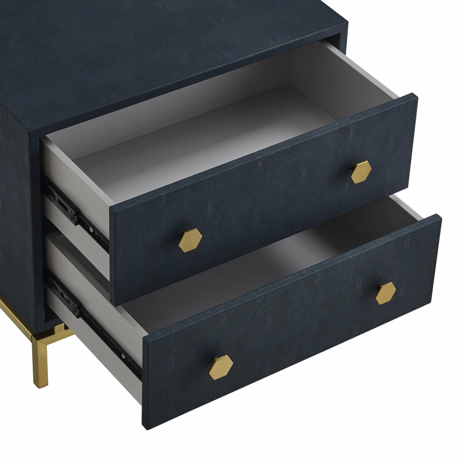 Discount β INSPIREDHOME CO Breelyn Faux Shagreen 2 Drawers Side Table π 6 Discount β INSPIREDHOME CO Breelyn Faux Shagreen 2 Drawers Side Table π - Image 6