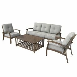 Brand new 🎉 inQbrands 4PCS Sofa Set w/ Triple seat Sofa & Sunbrella Fabric Cushion 😀