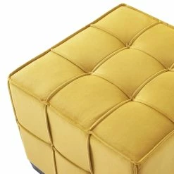 New 😉 INSPIREDHOME CO Jett Velvet Cube Ottoman 🎉 -Cheap Living Room Store mtsydrn665be0plvbf7u