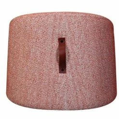 Cheapest 🤩 HomeRoots Red Heather Tweed Designer Pouf 🧨
