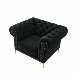 Outlet 🧨 INSPIREDHOME CO Zadie Button Tufted Chesterfield Club Chair ⭐ -Cheap Living Room Store qgembtnjzkjnfxfgvvy7