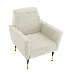 Outlet 🧨 INSPIREDHOME CO Cutter Linen Square Arms Accent Chair 🛒 -Cheap Living Room Store qgnthlqcmhcxh0u13tez