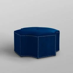 Budget 🔔 INSPIREDHOME CO Fiorella Velvet Cocktail Octagon Single Tufted Nailhead Trim Ottoman 🔔 -Cheap Living Room Store qokjhexu9zdxtxmif7by 6b566009 6c53 4a73 95e8 8ee54c9393ad