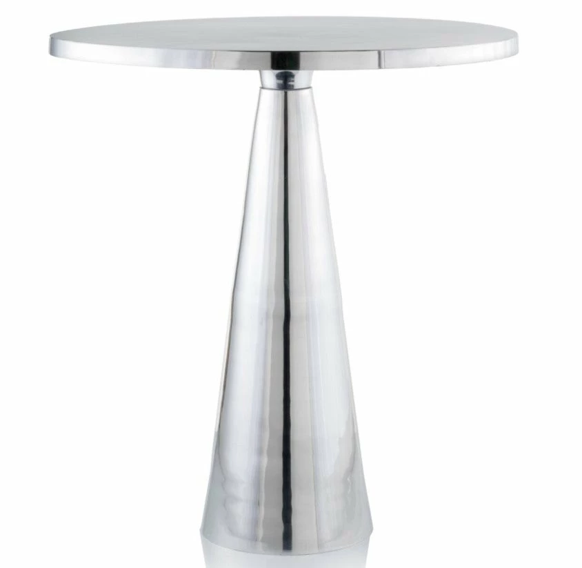 Best reviews of π HomeRoots Metal Frame Silver finished and Cone Pedestal Round End Table π 1 Best reviews of π HomeRoots Metal Frame Silver finished and Cone Pedestal Round End Table π