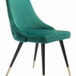 Flash Sale 💯 HomeRoots Emerald Green Velvet Set of 2 Dining Chairs 🛒