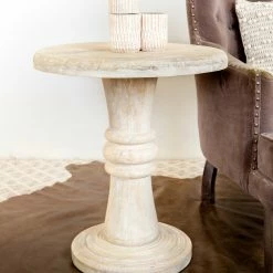 Brand new 🛒 Mango Furniture Jorf Distressed Finish End Table 🧨