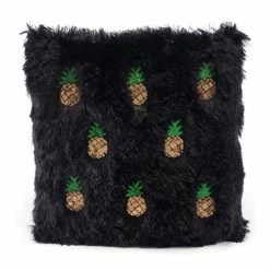 Buy ✨ HomeRoots Pineapple Cozy Black And Gold Decorative Pillow 🌟