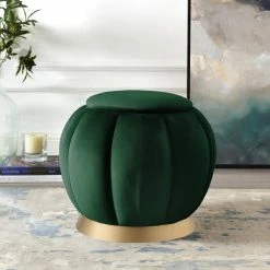 Flash Sale ✔️ INSPIREDHOME CO Ford Velvet Ottoman ❤️