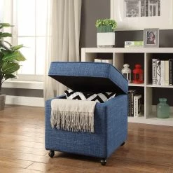 Discount 😉 INSPIREDHOME CO Michael Linen Wheeled Storage Cube Ottoman 🎉 -Cheap Living Room Store vnmh9lqrn0eii7etox7v