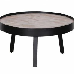 Wholesale 🔥 HomeRoots Multi Grain Modern Industrial Round Coffee Table 🛒