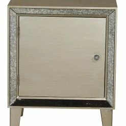 Cheapest ✨ HomeRoots Wooden Finish Mirror Glass Door Cabinet 😍