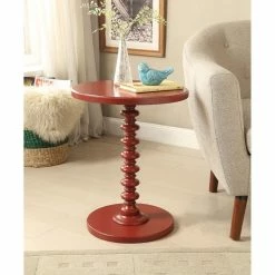 Best deal 🎉 HomeRoots Wood Pedestal End Table 👏