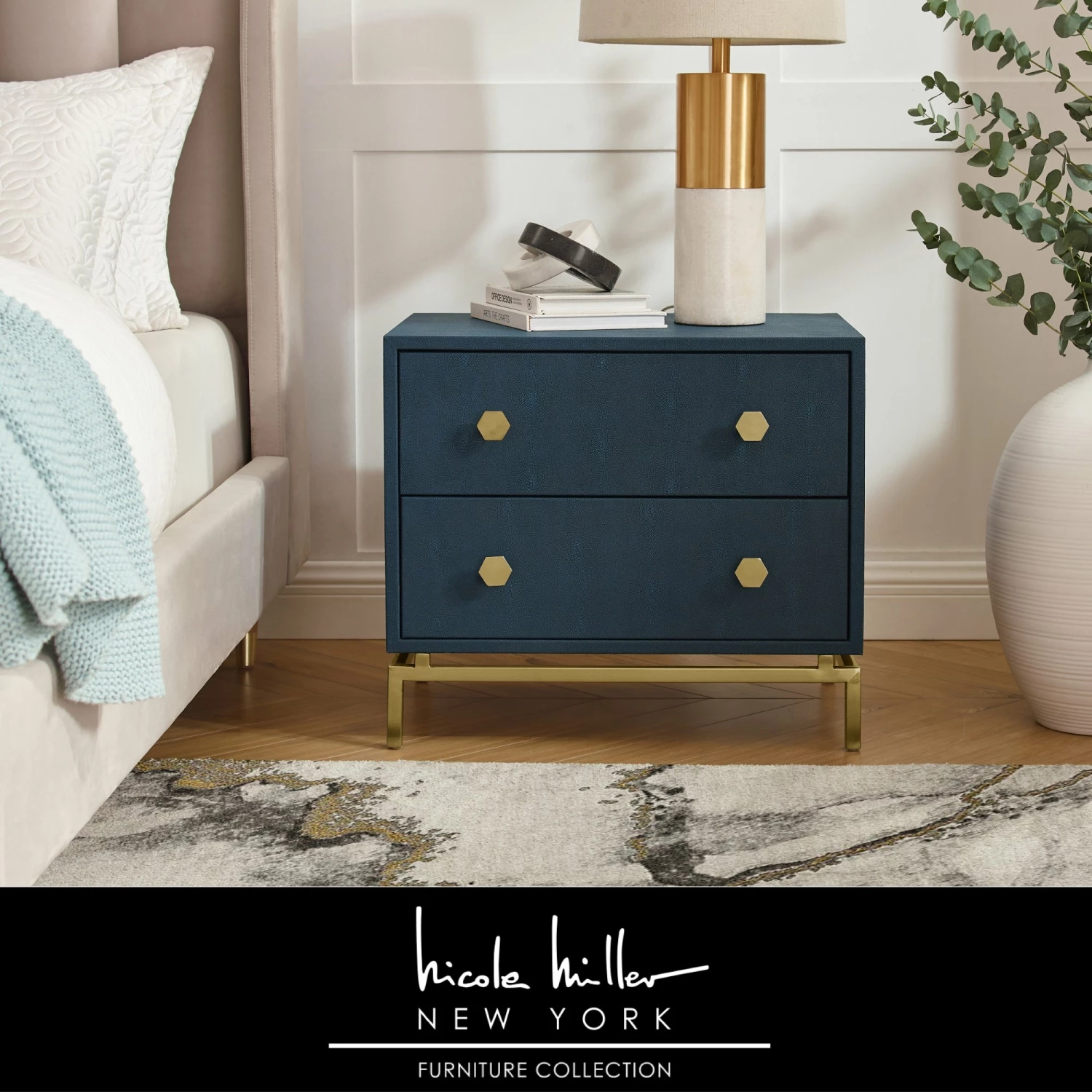 Discount β INSPIREDHOME CO Breelyn Faux Shagreen 2 Drawers Side Table π 1 Discount β INSPIREDHOME CO Breelyn Faux Shagreen 2 Drawers Side Table π